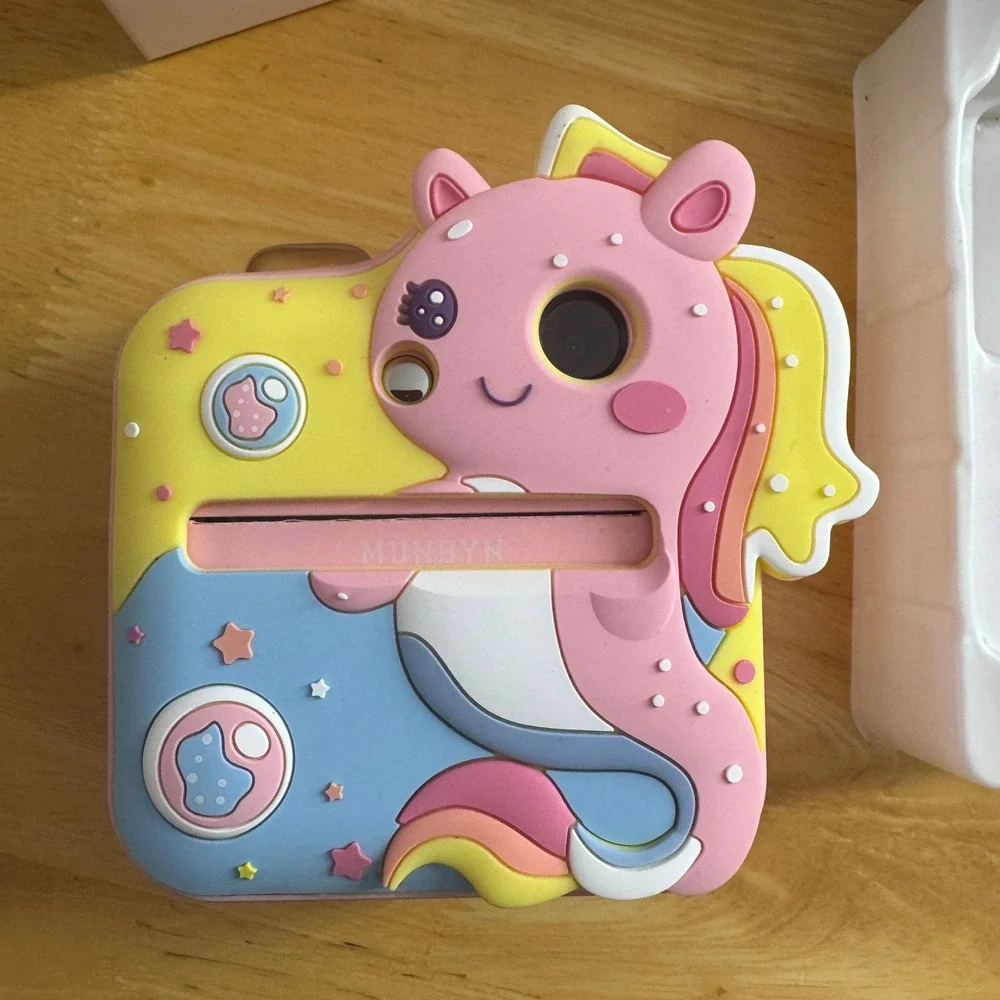 MUNBYN Kids‎ Instant Print Camera Unicorn Thermal Printing, DIY Tools, Ages 3+